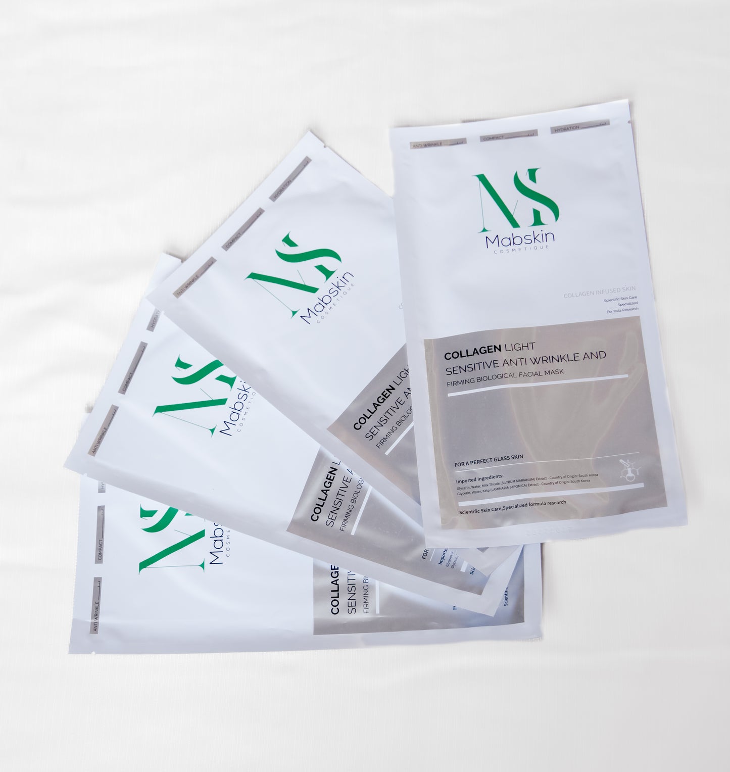 Pack complet (4 masques + crème + nettoyant)